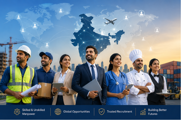 Candidate screening and talent assessment for manpower recruitment in India