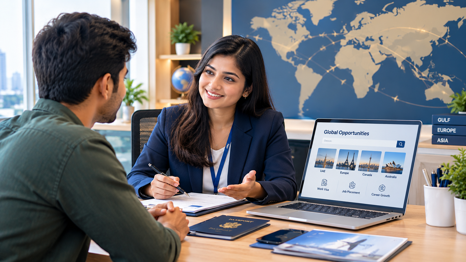 Overseas job consultancy in India helping candidates find international jobs